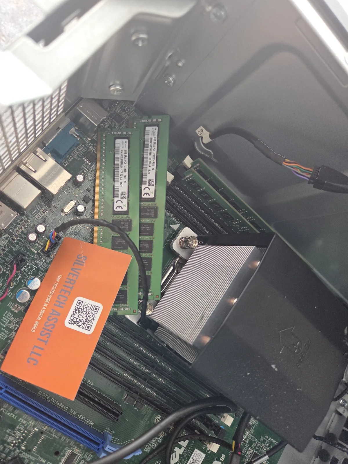 Installing new memory modules into a customer's computer